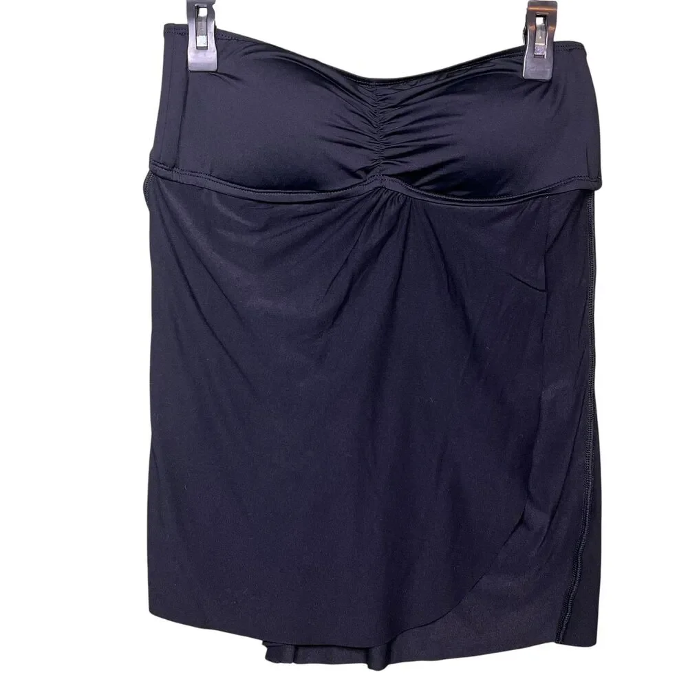 Lauren Ralph Lauren Swimsuit Dress Womens 12 Strapless Skirted Swim LR5F185